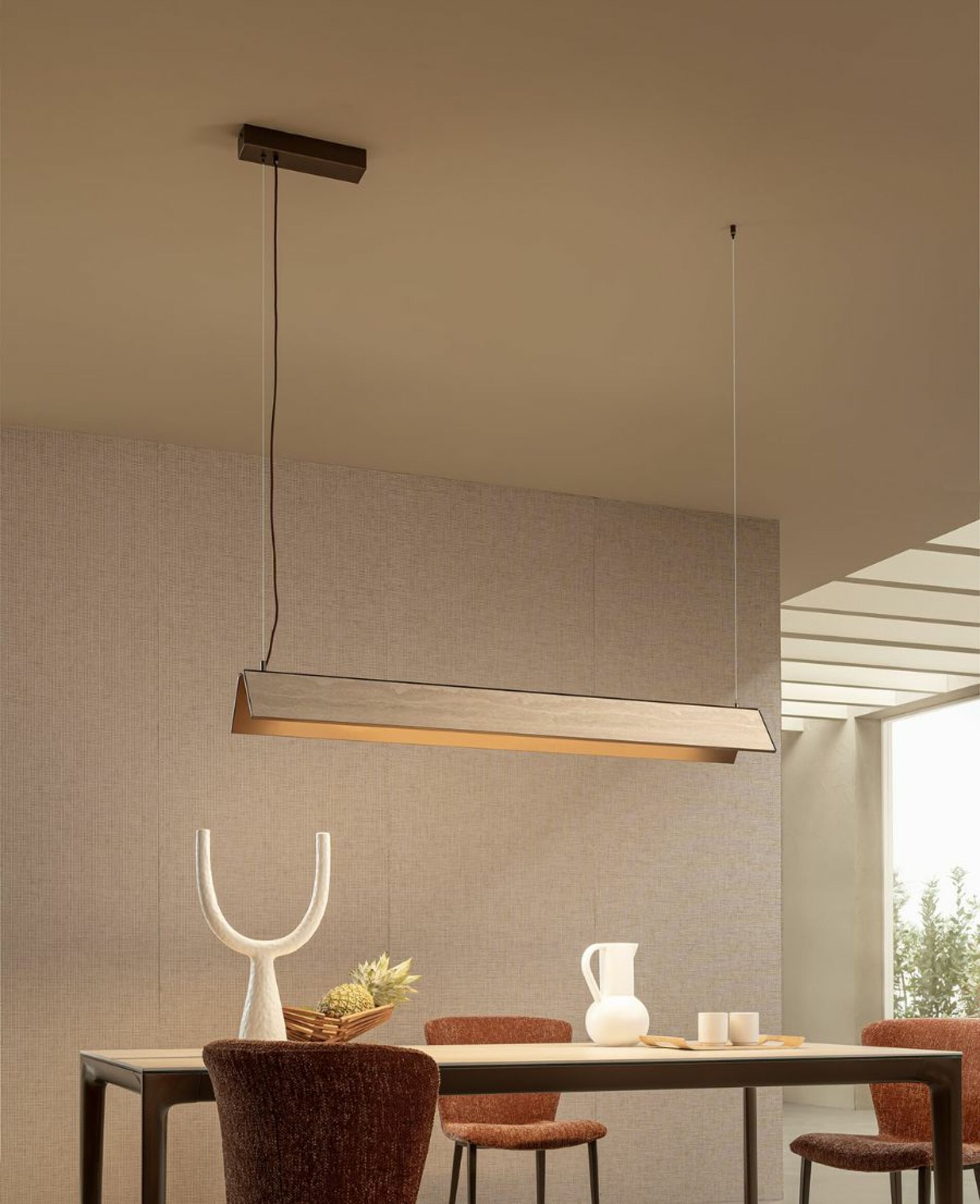 Lampada a sospensione di design Lucilla in metallo verniciato
